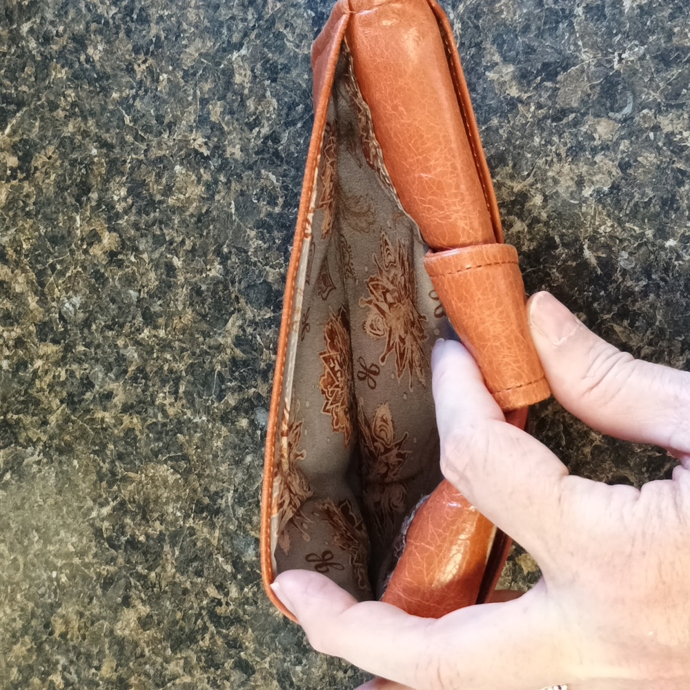 Hobo Brown Leather Wristlet Wallet - Picture 5 of 11